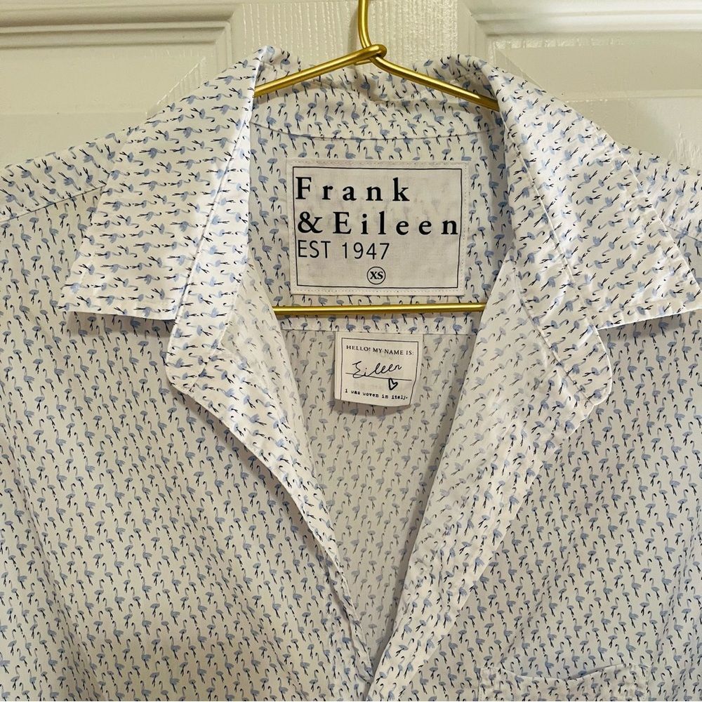 Frank & Eileen Flamingo Patterned Button Down Shi… - image 3